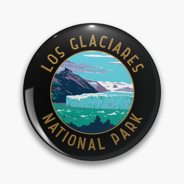 Item preview, Los Glaciares National Park Argentina Distressed Circle designed and sold by KrisSidDesigns.