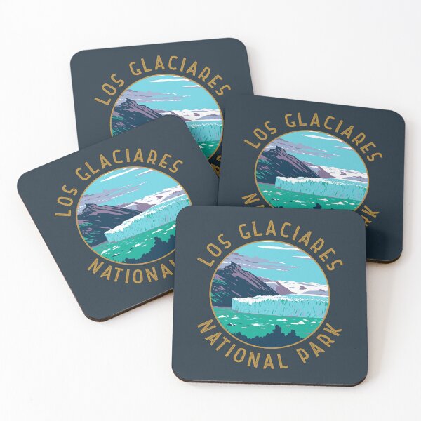 Item preview, Los Glaciares National Park Argentina Distressed Circle designed and sold by KrisSidDesigns.