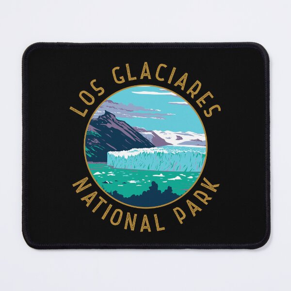 Item preview, Los Glaciares National Park Argentina Distressed Circle designed and sold by KrisSidDesigns.