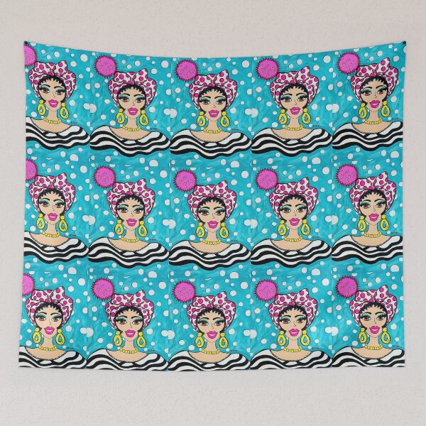 Item preview, Turquoise Bread Girl designed and sold by DoritaArtes.