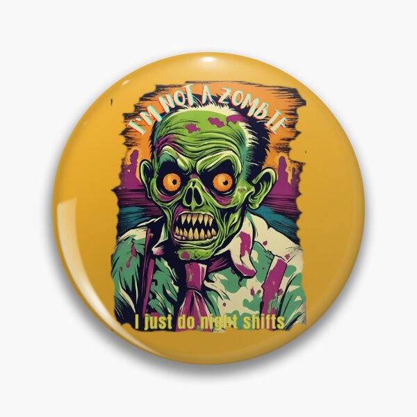 Item preview, zombie night shift worker designed and sold by AyrDigitalArt.