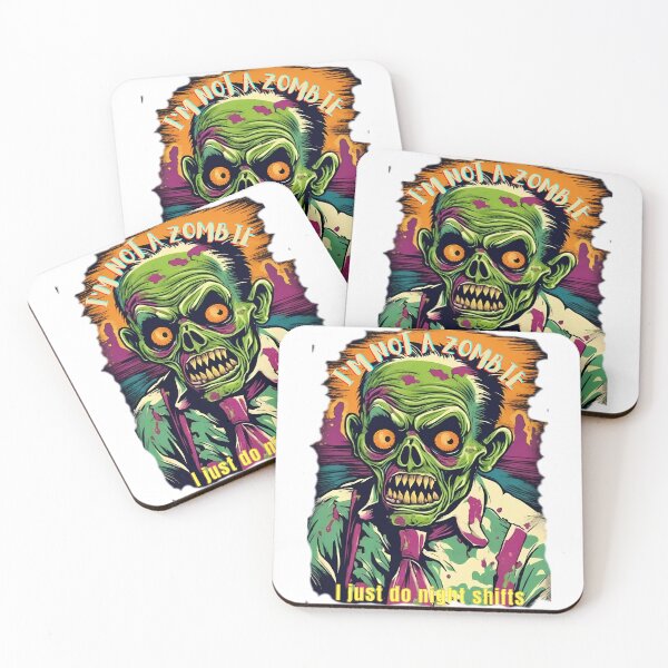 Item preview, zombie night shift worker designed and sold by AyrDigitalArt.