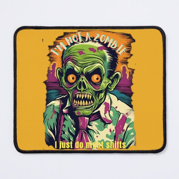 Item preview, zombie night shift worker designed and sold by AyrDigitalArt.
