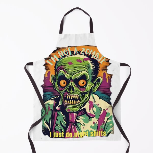 Item preview, zombie night shift worker designed and sold by AyrDigitalArt.