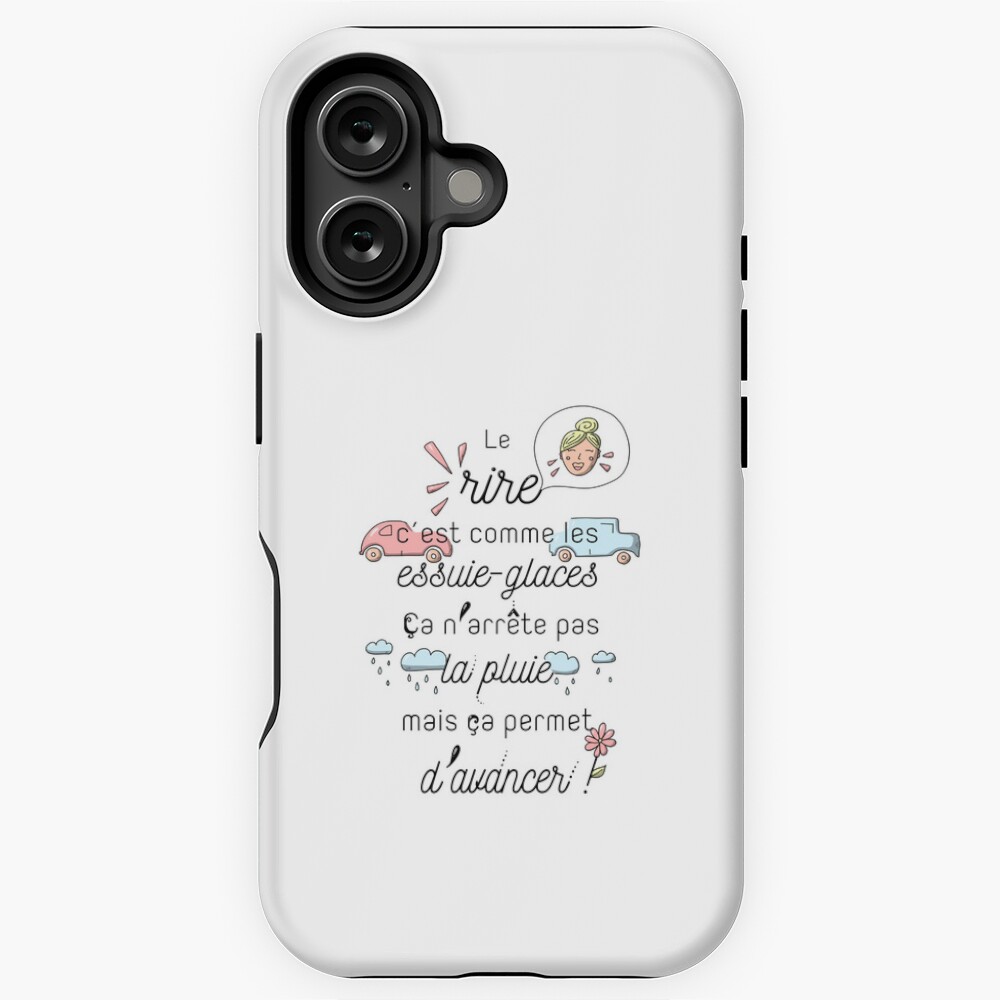 Aperçu de l'œuvre Coque antichoc iPhone créée et vendue par GribouillStreet.