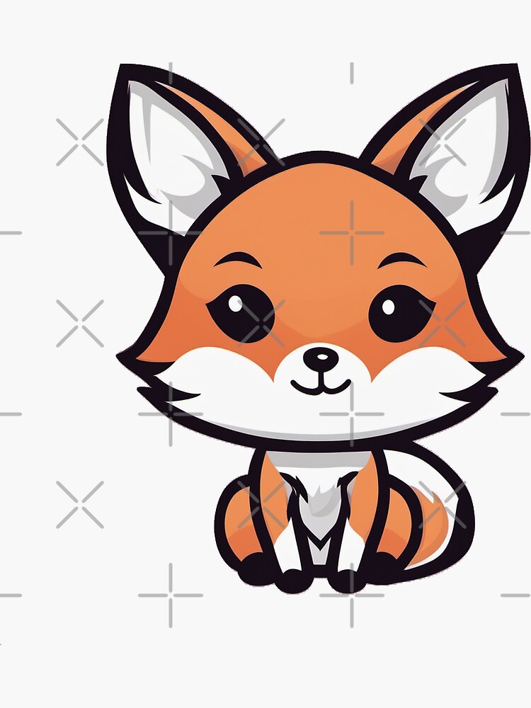 Cute Fox Sticker
