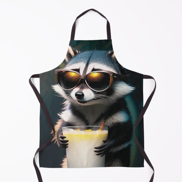 Item preview, A cute and cool raccoon having a drink in the sunshine designed and sold by Pelzi100.