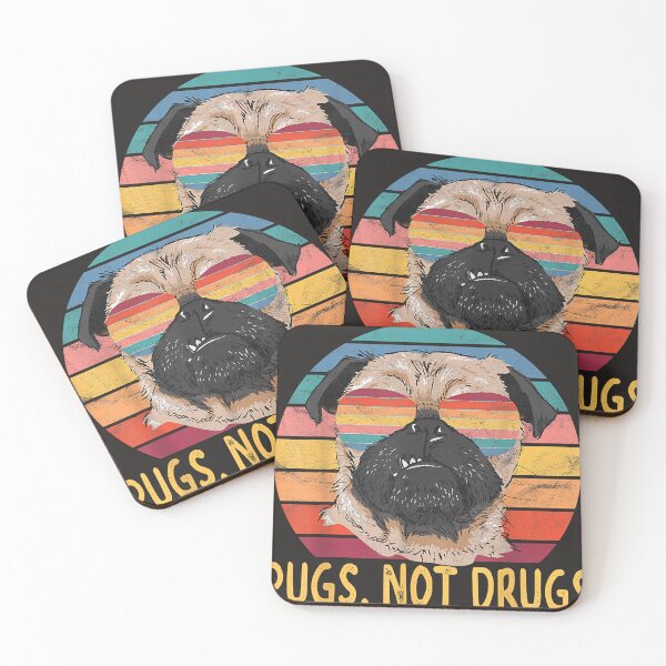 Item preview, Pugs Not Drugs Pug Dog Lover Gifts  designed and sold by HaroldIWagner.