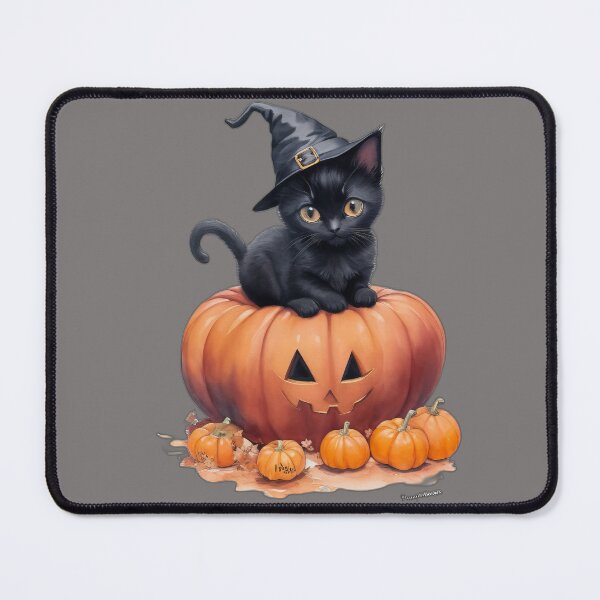 Item preview, Halloween pumpkin kitty  designed and sold by GhostKittyGirl.