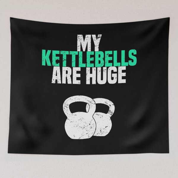 Item preview, My Kettlebells Are Huge, Funny Workout Pun designed and sold by 14thFloor.