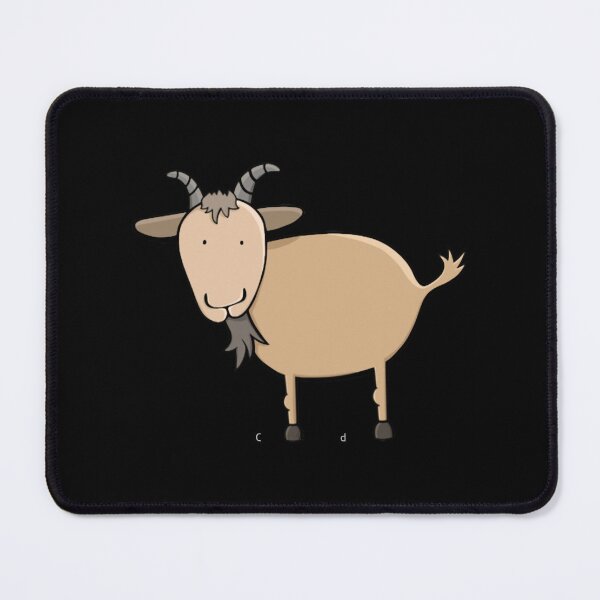 Item preview, Brown Billy Goat Illustration On Light Gray designed and sold by gwynnoble.