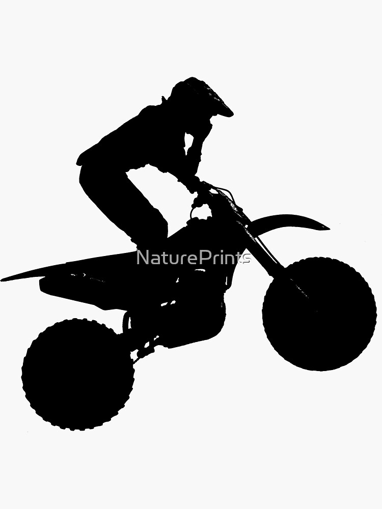 Motocross Racer Silhouette | Sticker