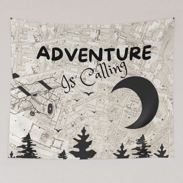 Item preview, Adventure is Calling Meme designed and sold by HanaiPrint.