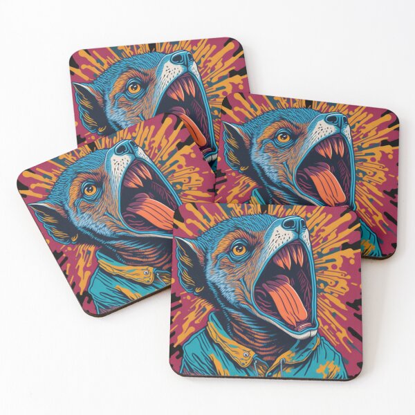 Item preview, Psychedelic meerkat, Bold color, vintage designed and sold by GlunmanStore.