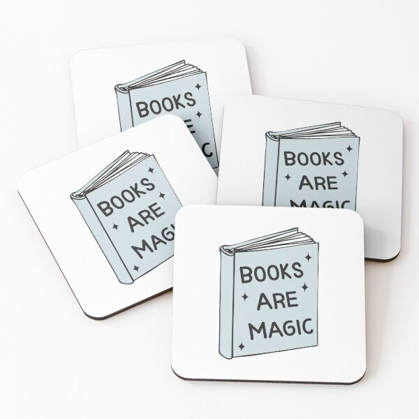 Item preview, Books are Magic (Pale Blue) designed and sold by TeakettleBooks.