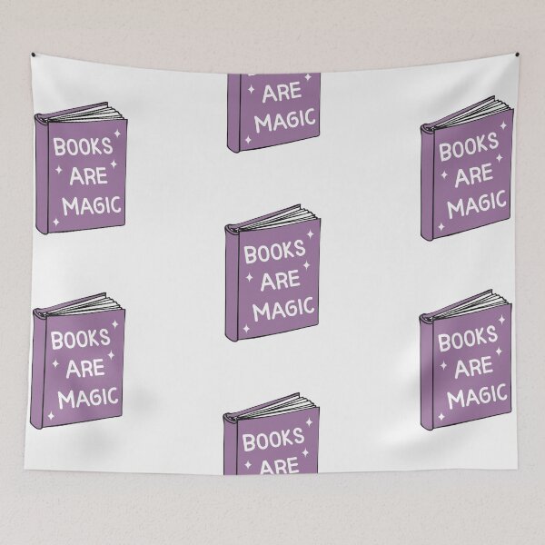 Item preview, Copy of Copy of Books are Magic (Purple) designed and sold by TeakettleBooks.