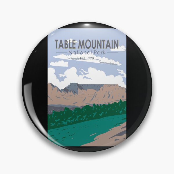 Item preview, Table Mountain National Park South Africa Travel Art Vintage designed and sold by KrisSidDesigns.