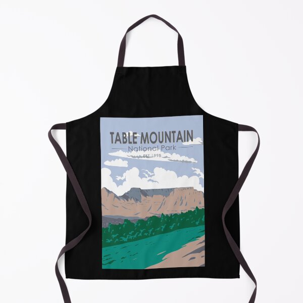 Item preview, Table Mountain National Park South Africa Travel Art Vintage designed and sold by KrisSidDesigns.