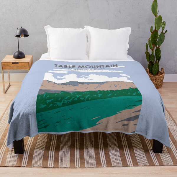 Item preview, Table Mountain National Park South Africa Travel Art Vintage designed and sold by KrisSidDesigns.