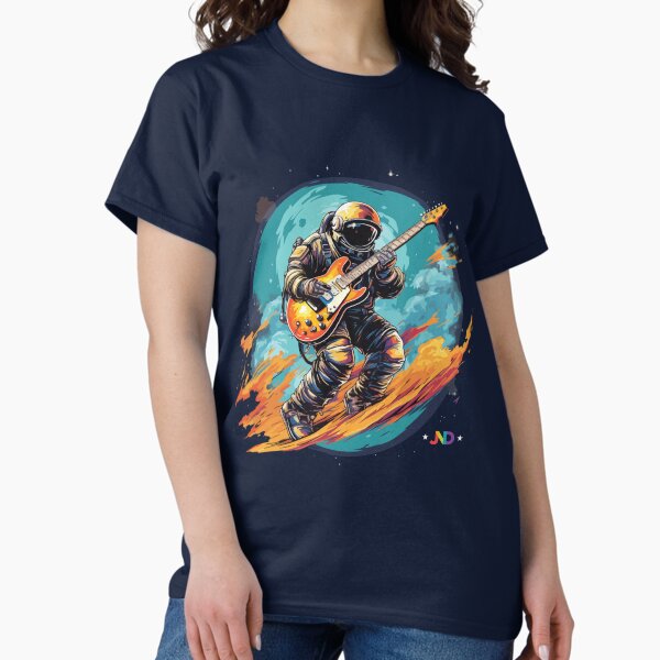 Solar Serenade: Astral Surfing with Sunburst Sounds Classic T-Shirt