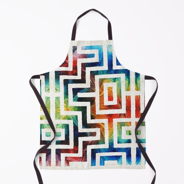 Item preview, Colorful Native American Pattern Maze Art designed and sold by Sharon Cummings Art.
