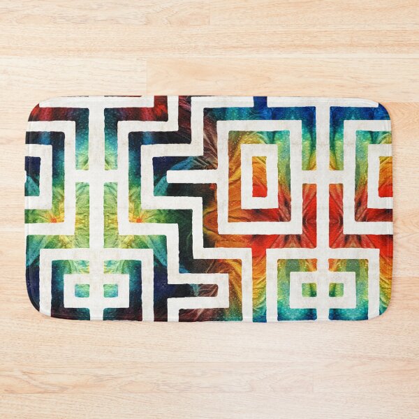 Item preview, Colorful Native American Pattern Maze Art designed and sold by Sharon Cummings Art.