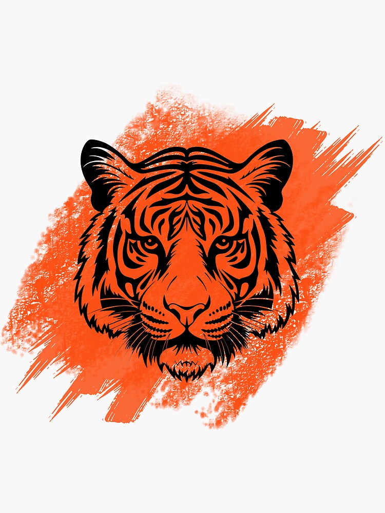 Cincinnati Bengals Joe Burrow Tiger Stripe Merch Sticker for Sale