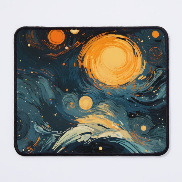 Item preview, Van Gogh Starry Night Outer Space Pattern 16 designed and sold by DigitalPatternx.