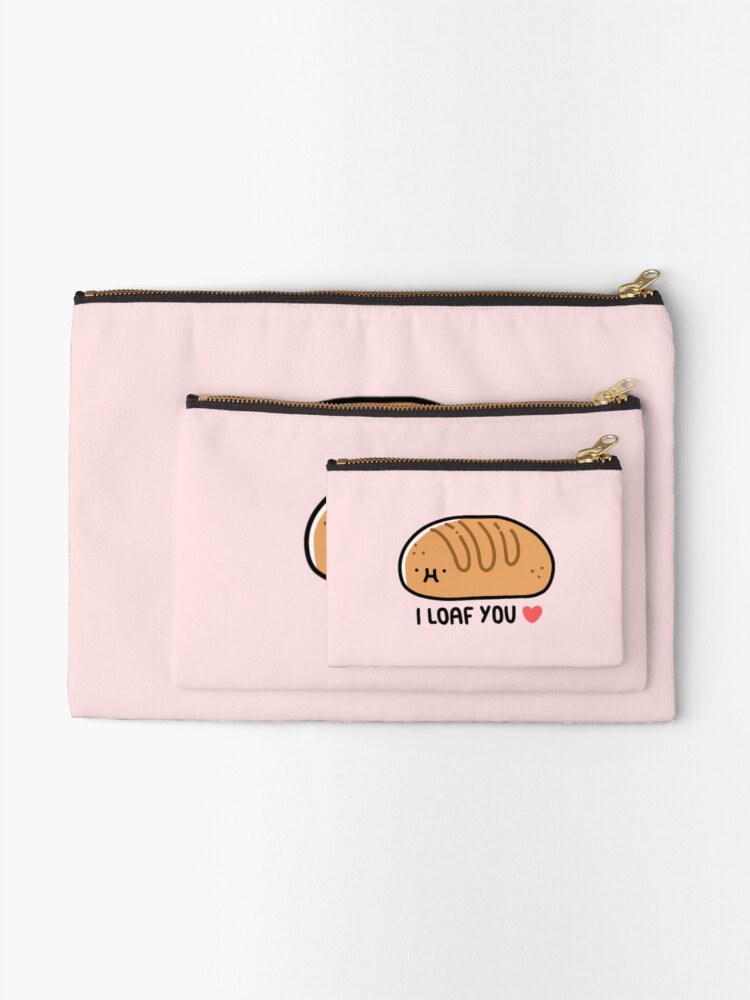 Thumbnail 2 of 4, Zipper Pouch, Cute bread designed and sold by coocoolat.