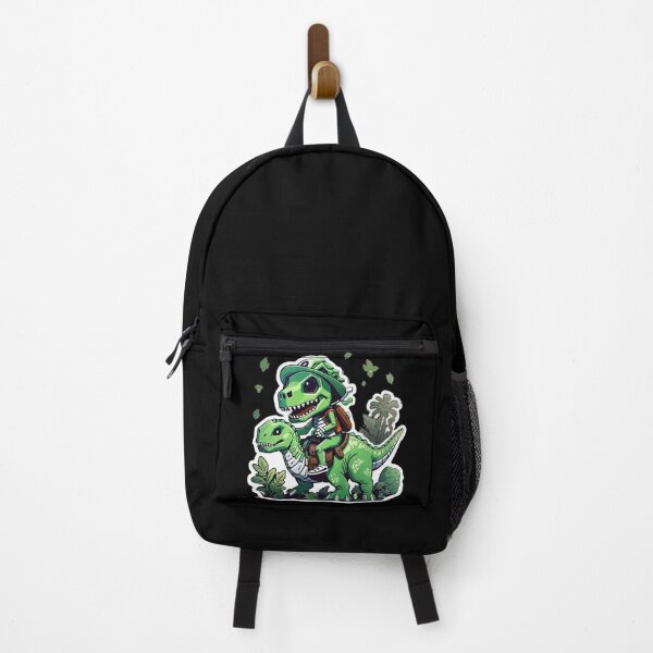 Item preview, Cute Skeleton Riding green Dinosaur designed and sold by TrendyPalette.