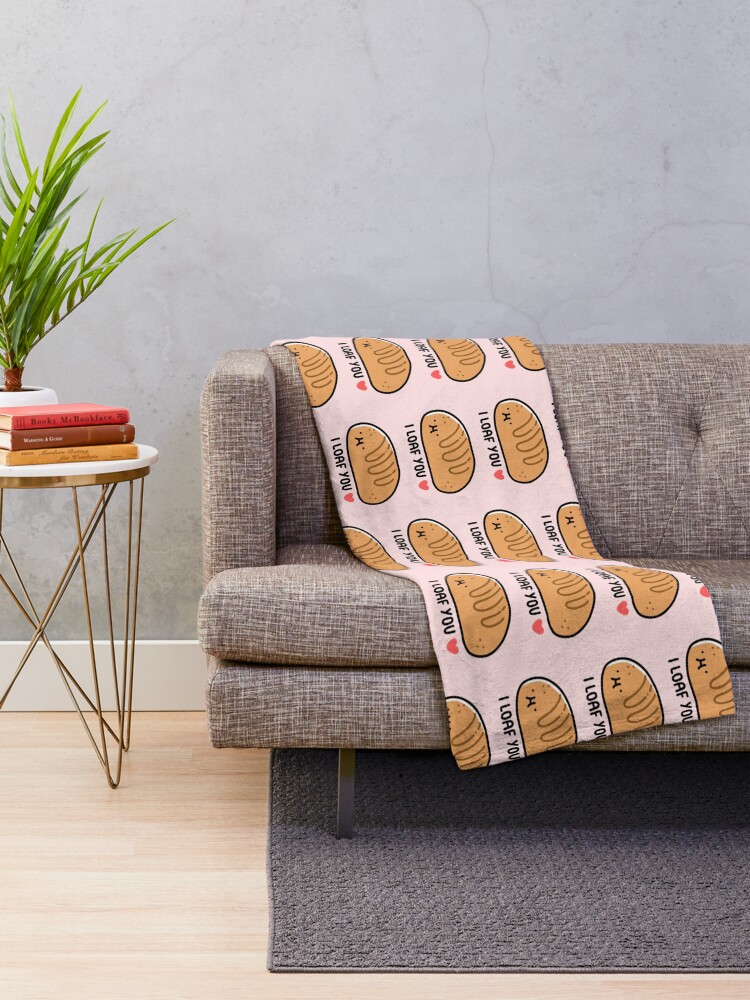 Thumbnail 2 of 6, Throw Blanket, Cute bread designed and sold by coocoolat.