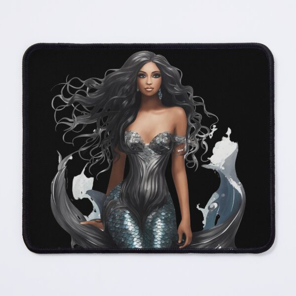 Item preview, Sirenas Black Wave Mermaid Beauty designed and sold by SirenasWorld.