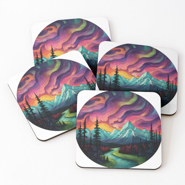 Item preview, Watercolor Northern Lights designed and sold by ArtfulVixen.