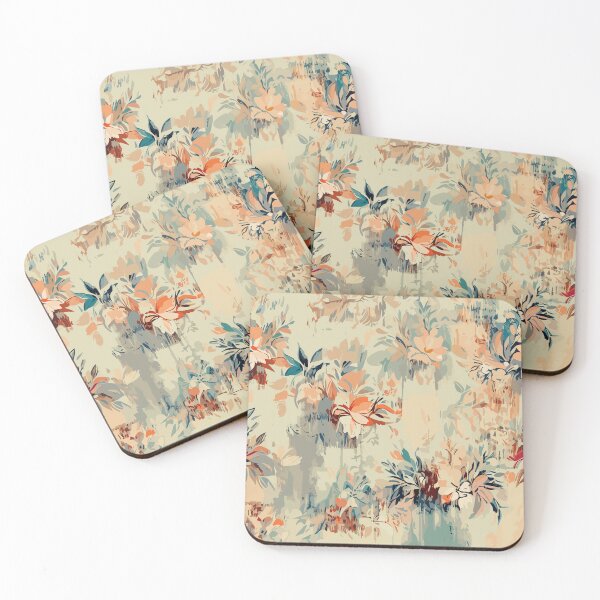 Item preview, Nostalgic floral splendor beige vintage flower magic designed and sold by Ascooepics.