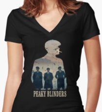 Peaky Blinders Women's Fitted V-Neck T-Shirt