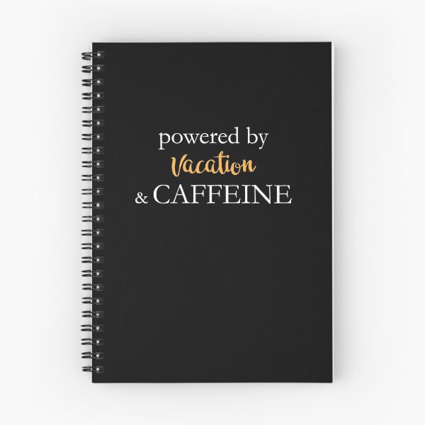 Item preview, Powered By Vacation And Caffeine designed and sold by theredteacup.
