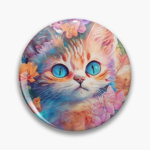 Item preview, Cute Colorful Kawaii Anime Cat designed and sold by atatenterprise.