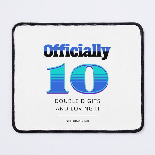 Item preview, 10th birthday shirt designed and sold by Stencil Crafts.