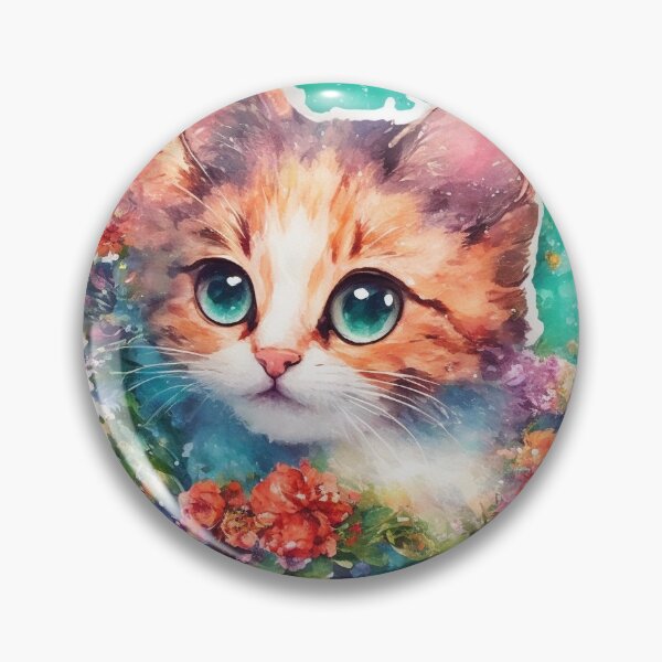 Item preview, Cute Colorful Kawaii Anime Cat designed and sold by atatenterprise.