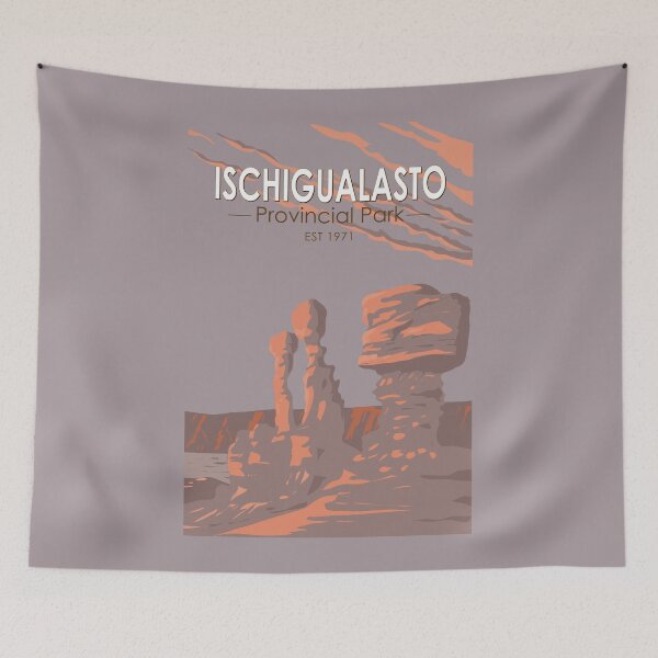Item preview, Ischigualasto Provincial Park Argentina Travel Art Vintage designed and sold by KrisSidDesigns.