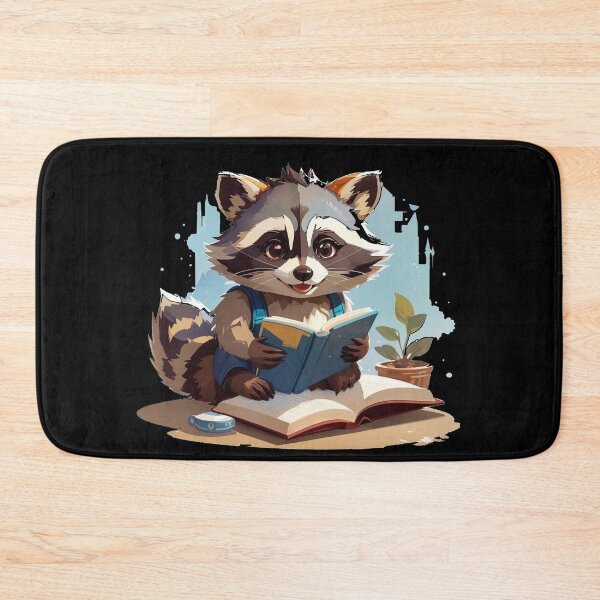 Item preview, Raccoon Reads Book designed and sold by TrendyPalette.