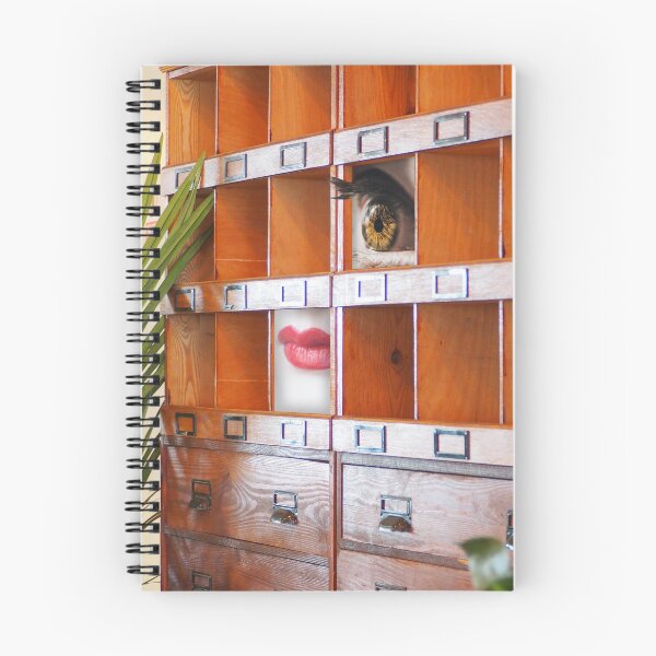 Item preview, Surreal Collage Art Print - 'Compartmentalize': Mail Sorter with Woman's Features designed and sold by GollyWillikers.