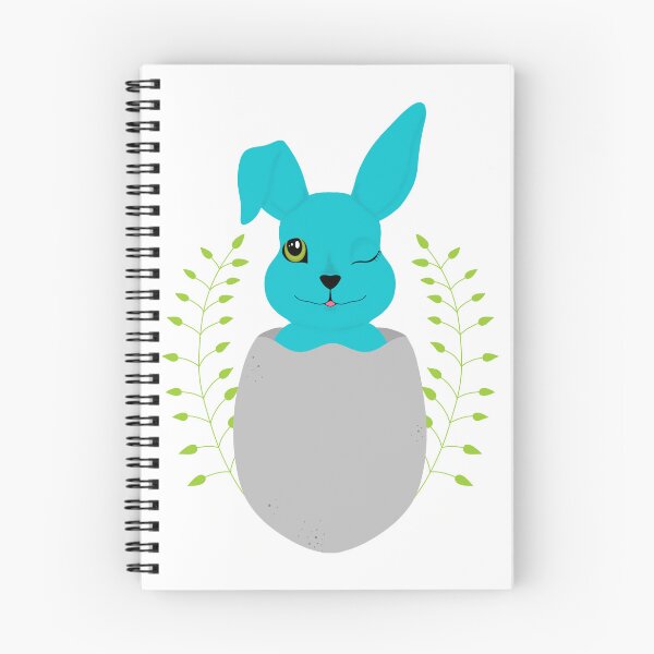 Item preview, Blue rabbit in an egg. designed and sold by KCIllustration-.