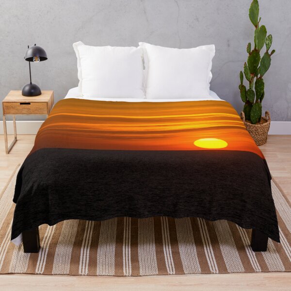 Item preview, Glowing Orange Sunset On The Ocean 2 designed and sold by Debra Martz.