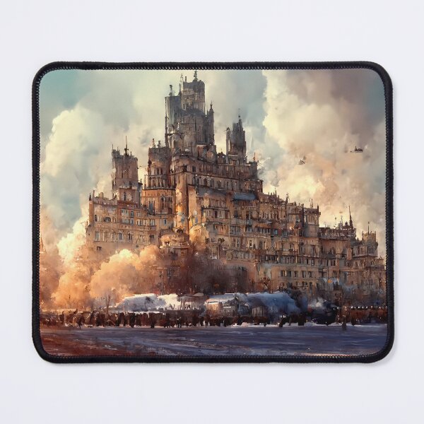 Item preview, Industry Revolution Era Echoes: A Megastructure Turned Prison in Vintage-style Digital Art designed and sold by WFTan.