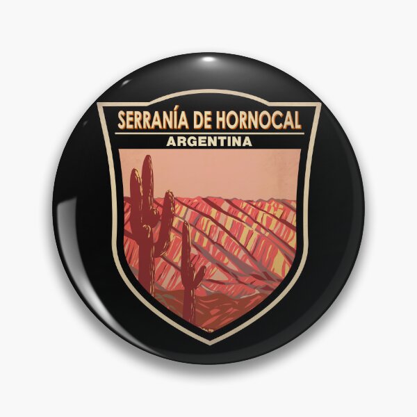 Item preview, Serrania De Hornocal Argentina Badge designed and sold by KrisSidDesigns.