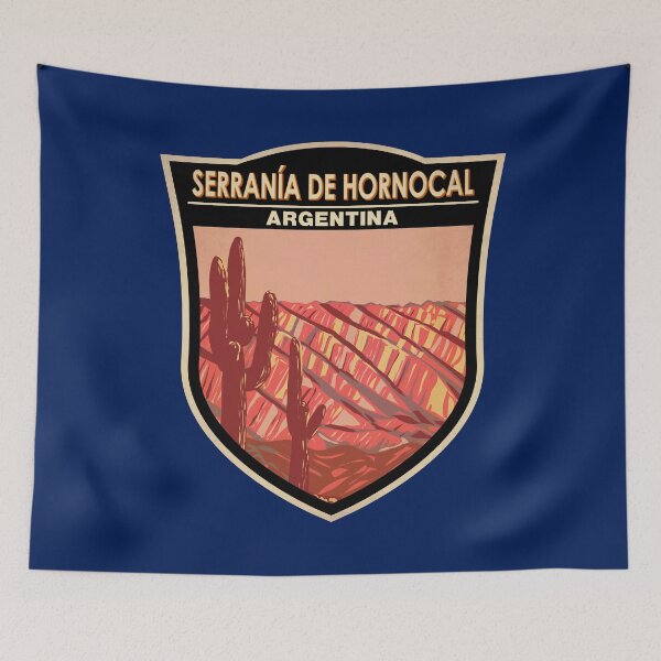 Item preview, Serrania De Hornocal Argentina Badge designed and sold by KrisSidDesigns.