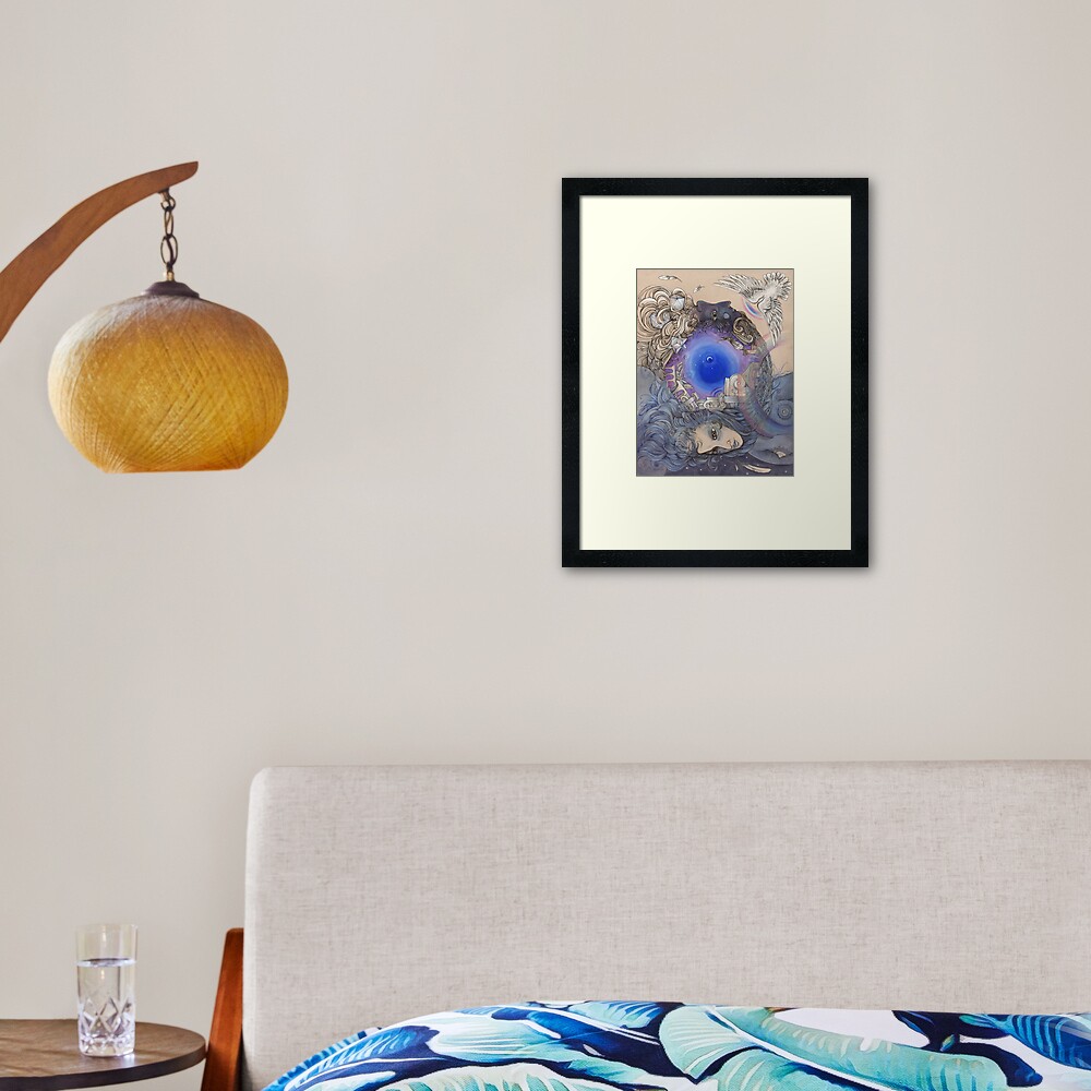 The Metaphysical Head Framed Art Print