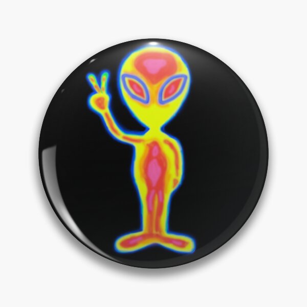 Item preview, Funny Alien UFO Peace Sign Infrared and Thermal Imaging Humor Joke Meme designed and sold by Maciek63.