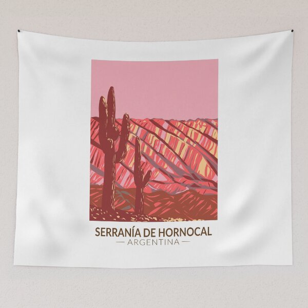 Item preview, Serrania De Hornocal Argentina Travel Art Vintage designed and sold by KrisSidDesigns.